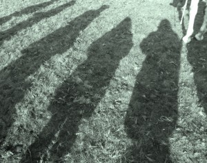Mike, Chris & I (left to right) as Shadows at the Opening Hunt 2011 (me in my "grown-up" gear)