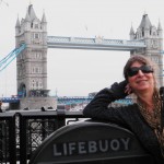 Me, A Lifebuoy, and the Tower Bridge, London, England