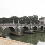 Bridge over the River Tiber to Castel Sant'Angelo, Rome, Italy